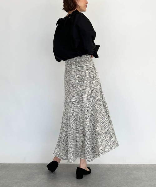 PICCIN（ピッチン）の「カットツイードマーメイドスカート（スカート・レディース・パープル/エメラルド・M）」の21枚目の写真