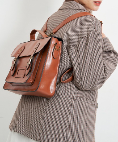 EDIT Gris（エディットグリ）の「【A4サイズ収納可能】3wayサッチェルバッグ（ショルダーバッグ・レディース・ブラウン/ブラック・FREE）」の19枚目の写真