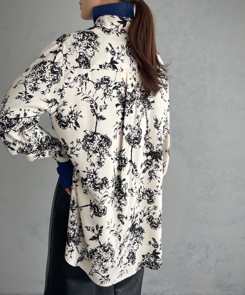 &g'aime(アンジェム)の「【&g'aime】花柄プリントシャツ &g'aime(アンジェム)の「【&g'aime】花柄プリントシャツ