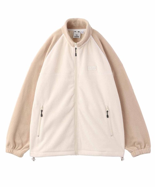 X girl-ジャケット RAGLAN FLEECE JACKET レディース X-girl（エックスガール）の「RAGLAN FLEECE JACKET（ブルゾン