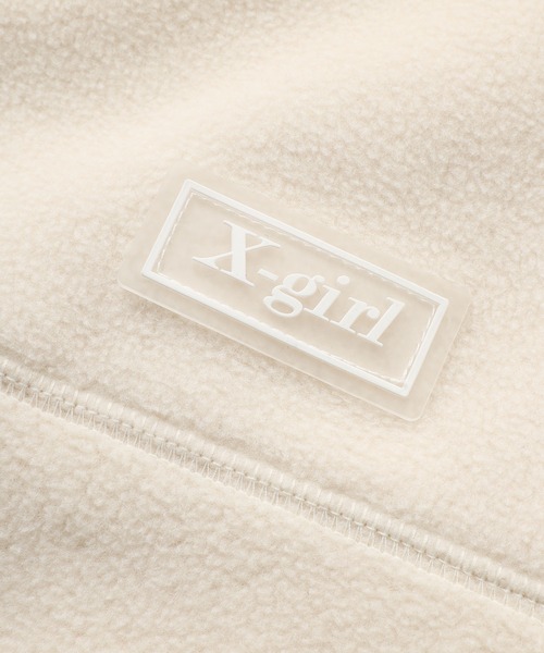 X-girl（エックスガール）の「RAGLAN FLEECE JACKET（ブルゾン・レディース・ブラック/ベージュ/ブルー・S/M）」の8枚目の写真