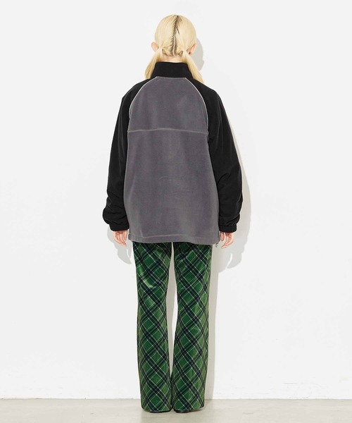 X-girl（エックスガール）の「RAGLAN FLEECE JACKET（ブルゾン・レディース・ブラック/ベージュ/ブルー・S/M）」の19枚目の写真