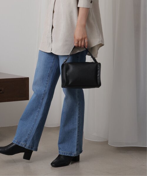 frames RAY CASSIN(フレームスレイカズン)の「スクエアバッグ(ハンドバッグ・レディース・グリーン/オフホワイト/ブラック・FREE)」の5枚目の写真