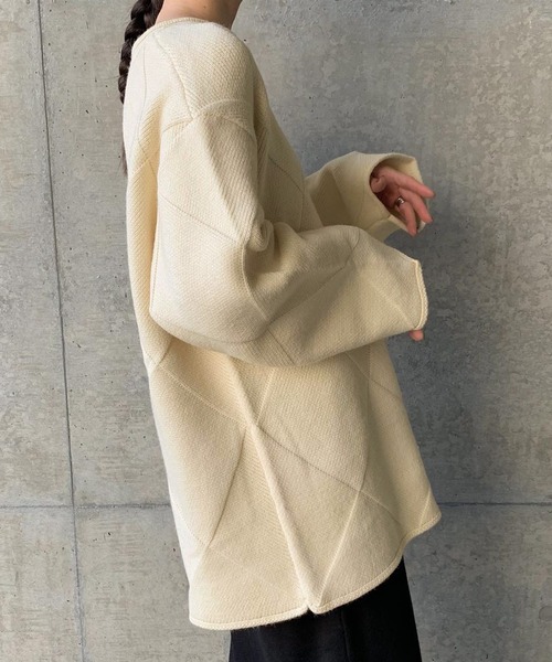 セール】ランダムスクエア編みニット（ニット/セーター）｜select MOCA