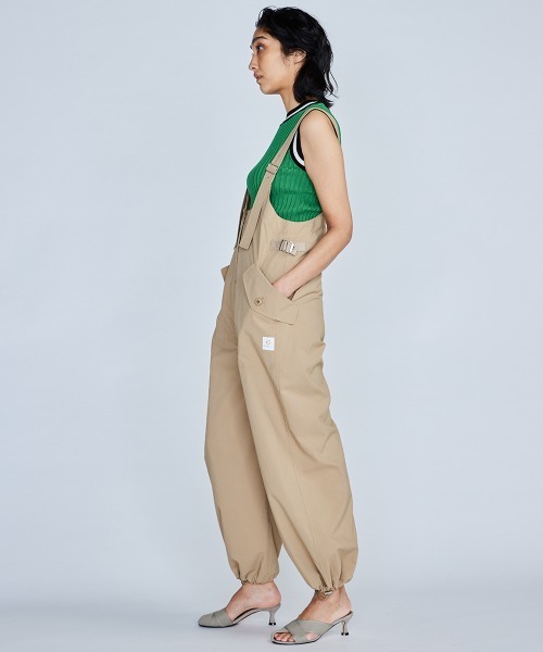 DOUBLE STANDARD CLOTHING（ダブルスタンダードクロージング）の「タスランタイプライターオールインワン（つなぎ/オールインワン・レディース・ブラック/ベージュ・38/36）」の13枚目の写真