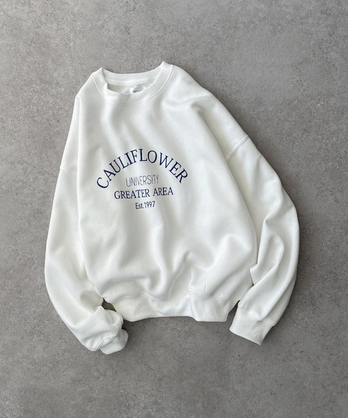 Chillfar(チルファー)の「アソートプリントロゴスウェット(スウェット・レディース・杢グレー/アイボリー系/カーキ系1/ブラック×ホワイト/ブラウン系/ダークグリーン系1/ブラック系/アイボリー系3/レッド系/オートミール/ブラウン系1/カーキ系/グレー系/アイボリー系4/レッド系1/ホワイト×ネイビー/アイボリー系1/ネイビー系/チャコール/アイボリー系2/ネイビー系1/ホワイト×ブラック/グレー系1/ダークグリーン系/ダークグリーン系2/ブラック系1/アイボリー系6/ピンク/ホワイト系/グレー系2/グレー系3/グレー系4/グレー系5/アイボリー系5/アイボリー系7/ブルー/ネイビー系2/レッド系2・FREE)」の3枚目の写真