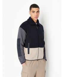ARMANI EXCHANGE | 【A|X アルマーニ エクスチェンジ】カラーブロック　フリーストップス(ブルゾン)