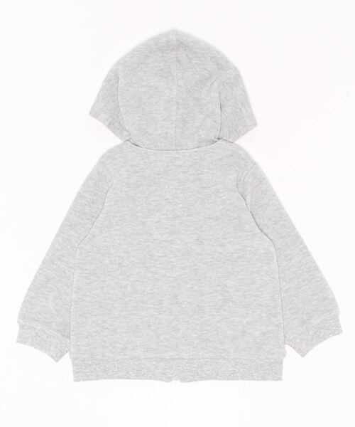 BeBe（ベベ）の「BeBe/ローゲージワッフル取り外し可能フード付きフリルポケットパーカー(90~150cm)（パーカー・キッズ・ブルー/グレー・130/140/150/120/100/110/90）」の21枚目の写真