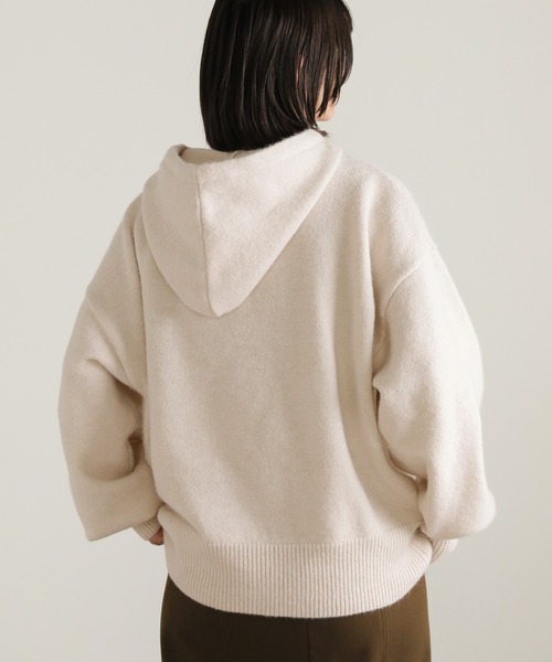 select MOCA(セレクトモカ)の「ニットフーディープルオーバー(ニット/セーター・レディース・アイボリー/グレー/カーキオリーブ・FREE)」の17枚目の写真