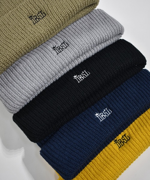 DOUBLE STEAL（ダブルスティール）の「King D Knit Cap（ニットキャップ/ビーニー・メンズ・インディゴブルー/ブラック/グレー/マスタード/ベージュ・フリー）」の7枚目の写真