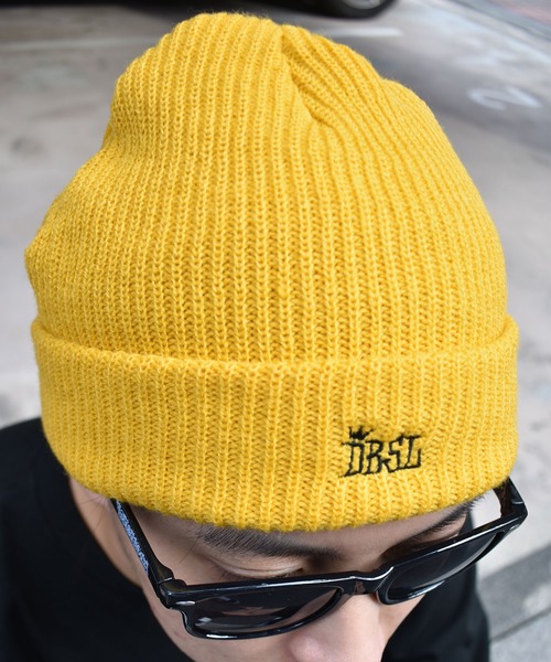 DOUBLE STEAL（ダブルスティール）の「King D Knit Cap（ニットキャップ/ビーニー・メンズ・インディゴブルー/ブラック/グレー/マスタード/ベージュ・フリー）」の8枚目の写真