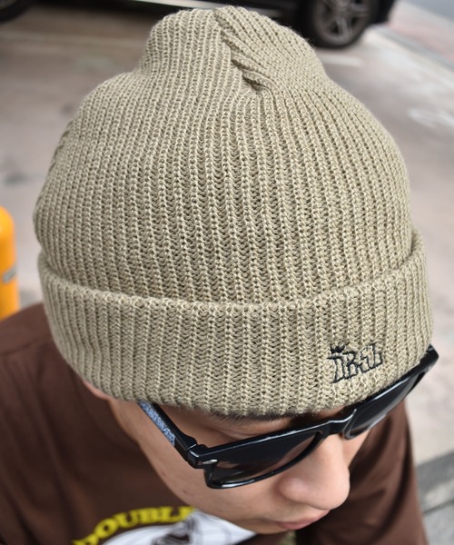 DOUBLE STEAL（ダブルスティール）の「King D Knit Cap（ニットキャップ/ビーニー・メンズ・インディゴブルー/ブラック/グレー/マスタード/ベージュ・フリー）」の14枚目の写真