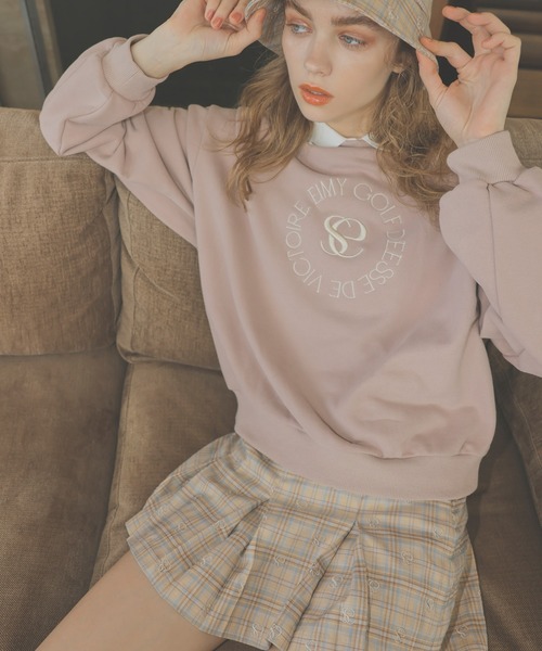 【eimygolf】プリーツヘムミニスカート ピンク トップイズム TopIsm ゴルフスカート レディース ゴルフウェア