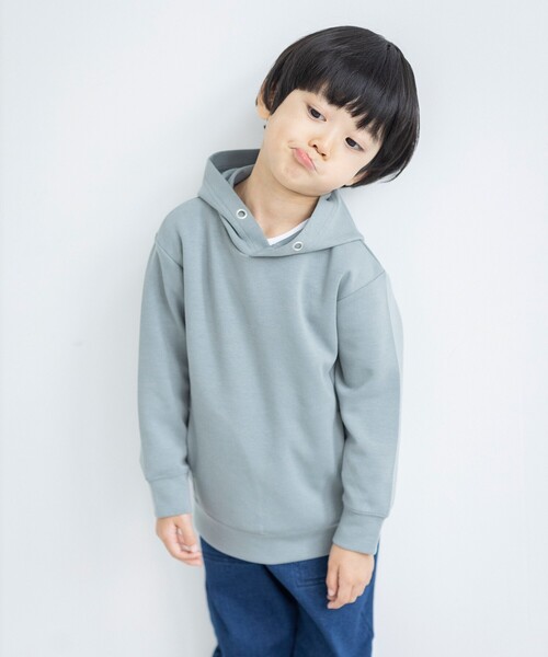 THE SHOP TK （ザ ショップ ティーケー ）の「【110-140】【親子リンク】ダンボールプルパーカ（パーカー・キッズ・グリーン系/ライトオレンジ系/ブラウン系その他/オフホワイト・11/12/13/14）」の7枚目の写真