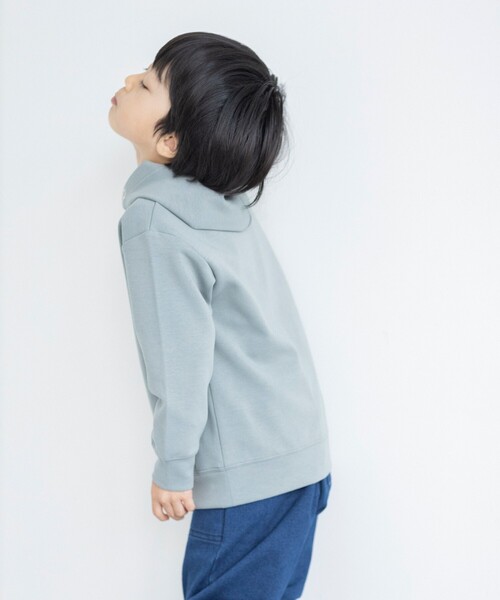 THE SHOP TK （ザ ショップ ティーケー ）の「【110-140】【親子リンク】ダンボールプルパーカ（パーカー・キッズ・グリーン系/ライトオレンジ系/ブラウン系その他/オフホワイト・11/12/13/14）」の8枚目の写真