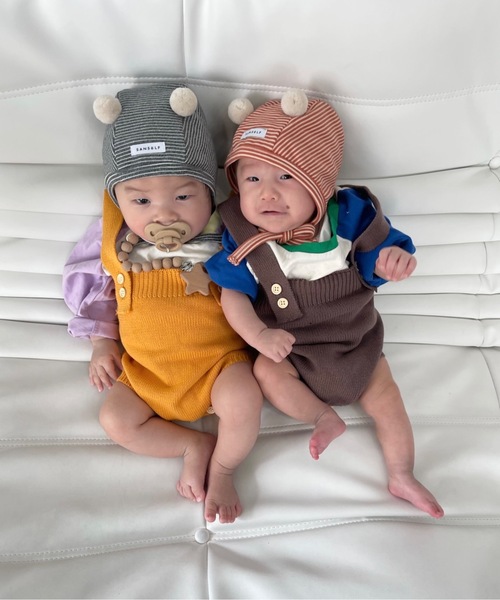 SANSeLF（サンセルフ）の「サスペンダーカラーパンツ 【SANSeLF】sank23s001（その他ベビー用品・キッズ・マスタード/ライトグリーン/ライトグレー/ブラウン・S）」の17枚目の写真