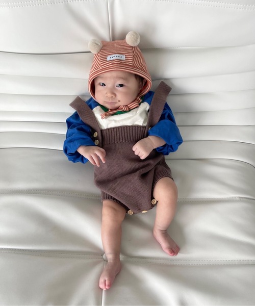 SANSeLF（サンセルフ）の「サスペンダーカラーパンツ 【SANSeLF】sank23s001（その他ベビー用品・キッズ・マスタード/ライトグリーン/ライトグレー/ブラウン・S）」の10枚目の写真