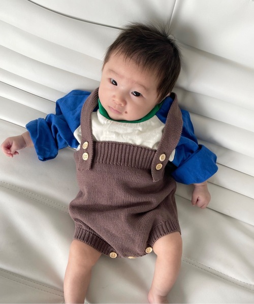 SANSeLF（サンセルフ）の「サスペンダーカラーパンツ 【SANSeLF】sank23s001（その他ベビー用品・キッズ・マスタード/ライトグリーン/ライトグレー/ブラウン・S）」の11枚目の写真