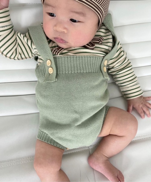 SANSeLF（サンセルフ）の「サスペンダーカラーパンツ 【SANSeLF】sank23s001（その他ベビー用品・キッズ・マスタード/ライトグリーン/ライトグレー/ブラウン・S）」の7枚目の写真