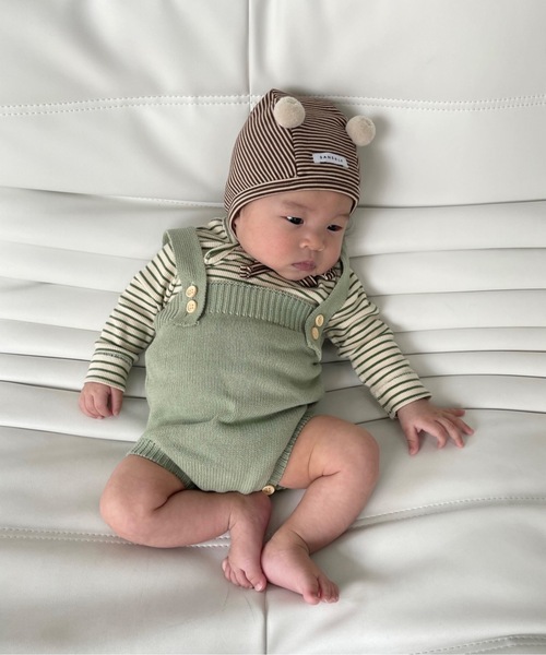 SANSeLF（サンセルフ）の「サスペンダーカラーパンツ 【SANSeLF】sank23s001（その他ベビー用品・キッズ・マスタード/ライトグリーン/ライトグレー/ブラウン・S）」の9枚目の写真