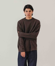 WHITE MAILS(zCgCY)WASHI&COOMA LAMBS RIB KNIT CREWNECK SWEATER / aE[Ќl҂݃N[lbNZ[^[yUNISEXzs 􂢉 t(jbg/Z[^[)
