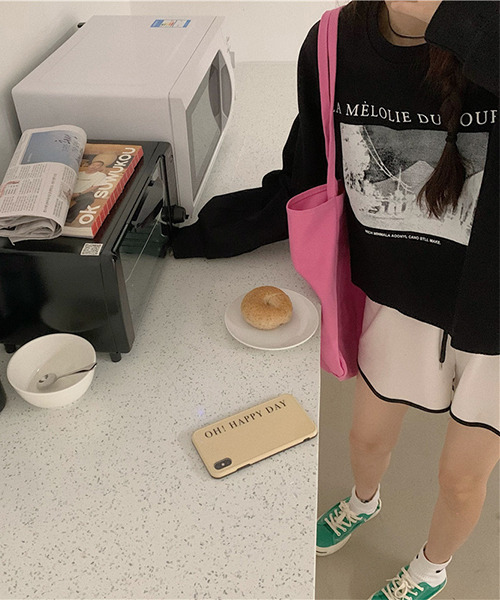 c.u.l(シーユーエル)の「クロップド丈プリントロンティー culw324(Tシャツ/カットソー・レディース・ベージュ/ブラック/アイボリー・FREE)」の21枚目の写真