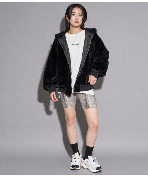 ANAP（アナップ）の「ファージップブルゾン（ブルゾン・レディース・ブラック/ブルー/モカ・FREE）」の10枚目の写真