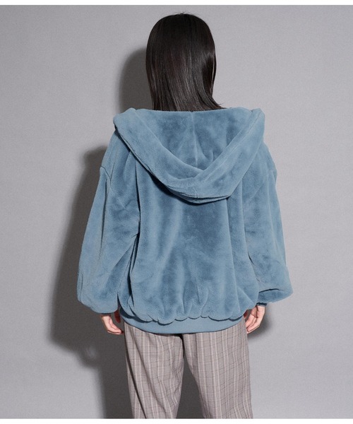 ANAP（アナップ）の「ファージップブルゾン（ブルゾン・レディース・ブラック/ブルー/モカ・FREE）」の6枚目の写真