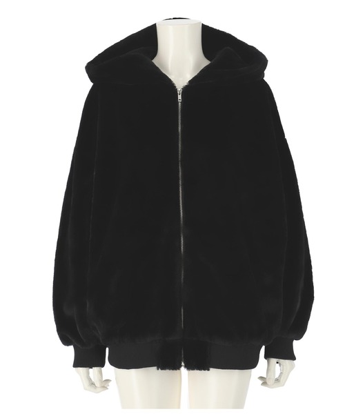 ANAP（アナップ）の「ファージップブルゾン（ブルゾン・レディース・ブラック/ブルー/モカ・FREE）」の11枚目の写真