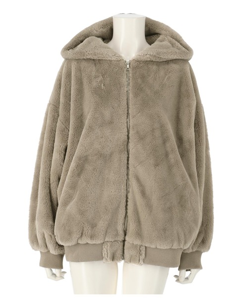 ANAP（アナップ）の「ファージップブルゾン（ブルゾン・レディース・ブラック/ブルー/モカ・FREE）」の12枚目の写真