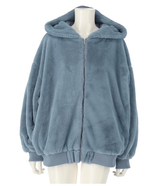 ANAP（アナップ）の「ファージップブルゾン（ブルゾン・レディース・ブラック/ブルー/モカ・FREE）」の13枚目の写真