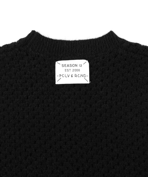 Figments（フィグメンツ）の「メッシュニットベスト（ベスト・レディース・オフホワイト/ブラック・FREE）」の7枚目の写真