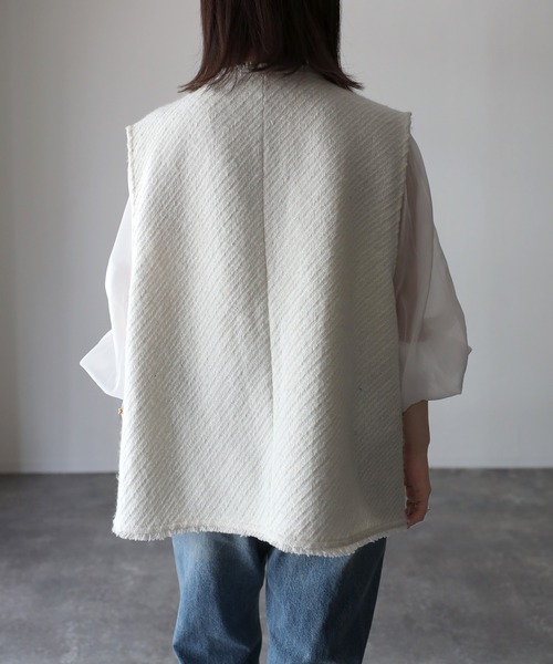Riberry（リベリー）の「ツイードフリンジベスト（ベスト）」 - WEAR
