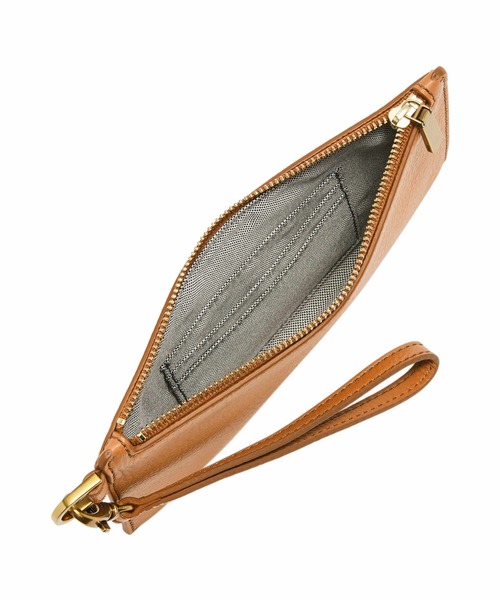 FOSSIL（フォッシル）の「フォッシル リストレット レディース レザー キャメル スマホ収納可 SLG1575235（ハンドバッグ・レディース・キャメル・FREE）」の5枚目の写真