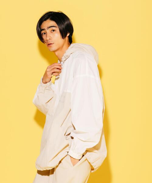 CITEN(シテン)の「<CITEN>ヒュージ アノラックジャケット(ナイロンジャケット・メンズ・コバルトブルー/ブラック/ナチュラル・FREE)」の8枚目の写真