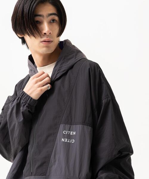 CITEN(シテン)の「<CITEN>ヒュージ アノラックジャケット(ナイロンジャケット・メンズ・コバルトブルー/ブラック/ナチュラル・FREE)」の13枚目の写真