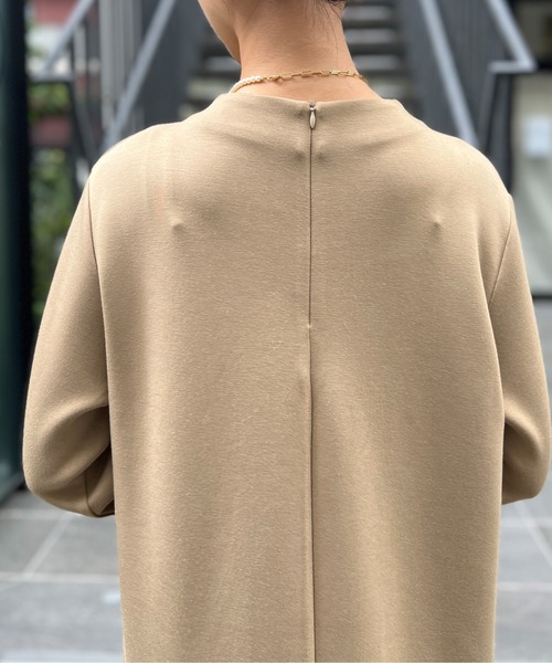 Chez toi(シェトワ)の「キルティング切替ペプラムワンピース(ワンピース・レディース・ベージュ/チャコールグレー・FREE)」の20枚目の写真
