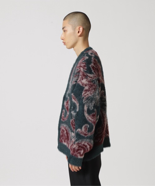 LUSOR(ルーソル)の「LUSOR(ルーソル)Nylon Shaggy CD ナイロンシャギーカーディガン(カーディガン/ボレロ・メンズ・グリーン/ブラック・M/L)」の5枚目の写真