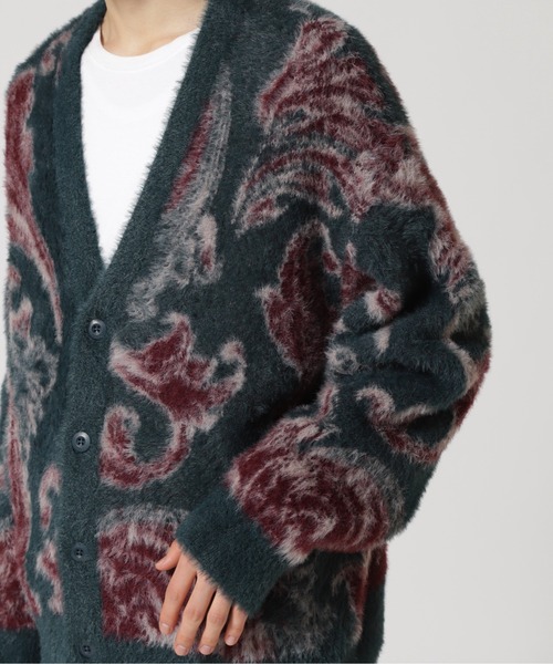 LUSOR(ルーソル)の「LUSOR(ルーソル)Nylon Shaggy CD ナイロンシャギーカーディガン(カーディガン/ボレロ・メンズ・グリーン/ブラック・M/L)」の8枚目の写真