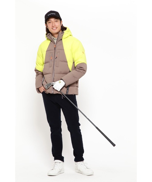 新品● パーリーゲイツ ●ナイロンストレッチポプリン フーディダウンブルゾン　S PEARLY GATES】ナイロンストレッチポプリン フーディダウンブルゾン