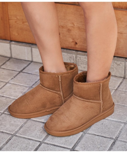 anap mimpi（アナップミンピ）の「ショートムートンブーツ（ブーツ・レディース・ブラウン/キャメル/ブラック・M/L/LL/S）」の3枚目の写真