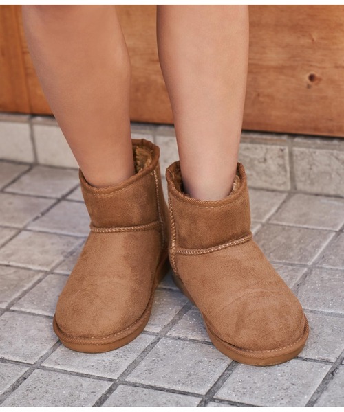 anap mimpi（アナップミンピ）の「ショートムートンブーツ（ブーツ・レディース・ブラウン/キャメル/ブラック・M/L/LL/S）」の4枚目の写真