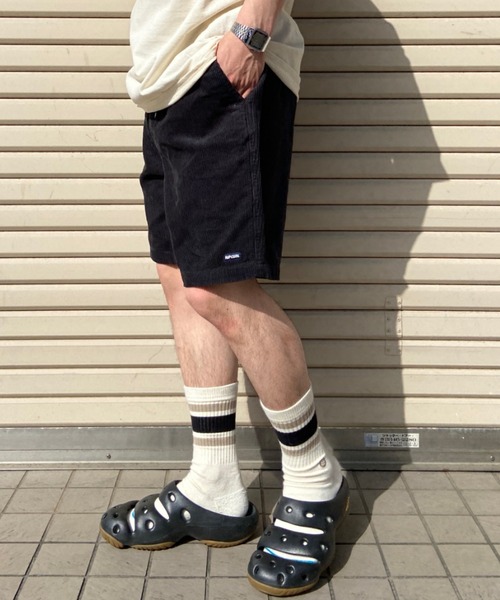 rip curl(リップカール)の「RIP CURL/リップカール ハーフパンツ コーデュロイ ウエスト紐 コットン 00XMWS(その他パンツ・メンズ・ブラック/ブルー・M/S)」の5枚目の写真