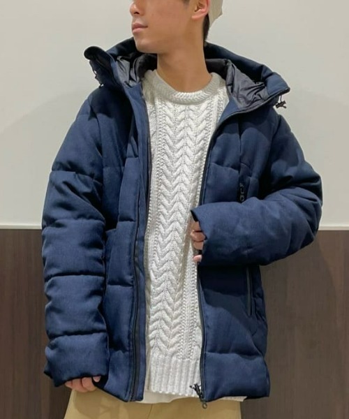 Right-on（ライトオン）の「ウールテック中綿パーカー（ダウンジャケット/コート・メンズ・ブラック/ブラック×グレー/ネイビー・XL/M/L）」の20枚目の写真