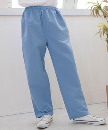 9分丈パンツ / ゆったり / オーバーサイズ / ユニセックス / ペアルック / ワンポイントロゴ / ウエストゴム / らくちん / カラバリ