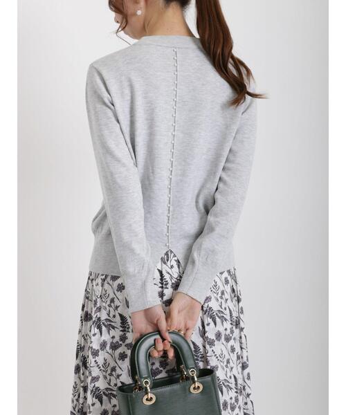 Te chichi（テチチ）の「バックパールニット（ニット/セーター・レディース・ブラック/オフホワイト/グレー・ﾌﾘ-）」の16枚目の写真