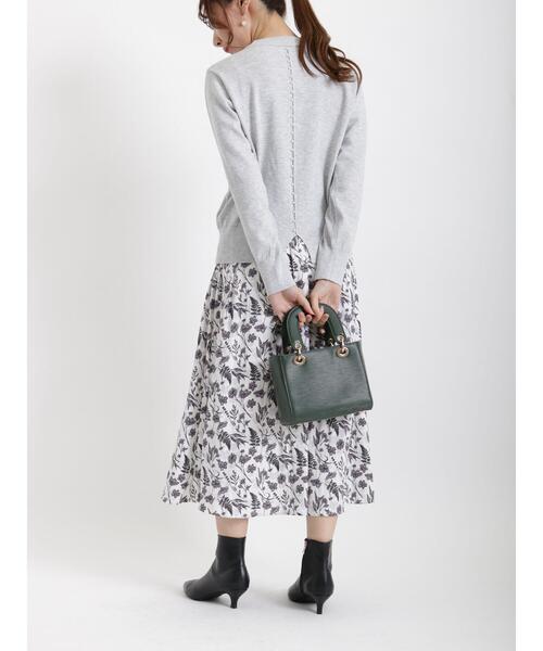 Te chichi（テチチ）の「バックパールニット（ニット/セーター・レディース・ブラック/オフホワイト/グレー・ﾌﾘ-）」の17枚目の写真