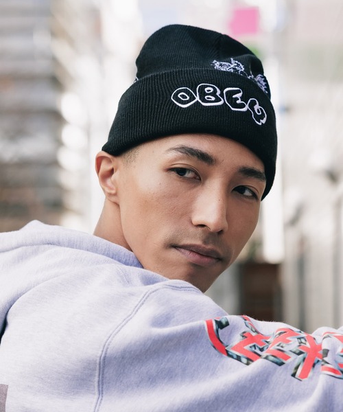 OBEY ニット OBEY セーター ニット 「OBEY」OLIVER PATCHWORK SWEATER メンズ