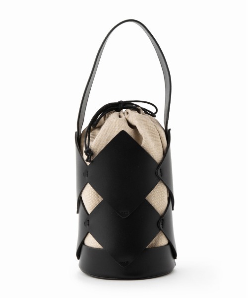 Casselini（キャセリーニ）の「Casselini(キャセリーニ)モチーフバケットバッグ（ハンドバッグ・レディース・アイボリー/ブラック/グリーン/シルバー・FREE）」の12枚目の写真