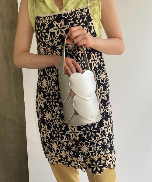 Casselini（キャセリーニ）の「Casselini(キャセリーニ)モチーフバケットバッグ（ハンドバッグ・レディース・アイボリー/ブラック/グリーン/シルバー・FREE）」の21枚目の写真